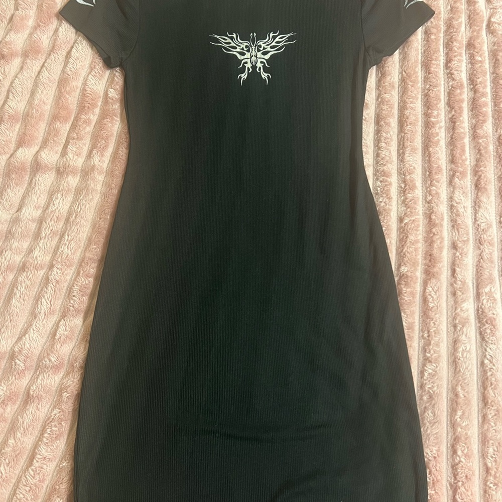 Theory Black Dress with White Accents